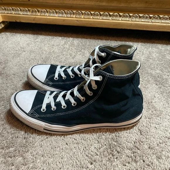 Converse Chuck Taylor Black and White High-Top Sneakers Unisex SZ 13M/15 W - Picture 14 of 16